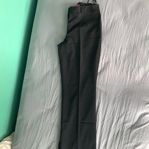 Anne Klein Stretch Straight Leg Black Pants